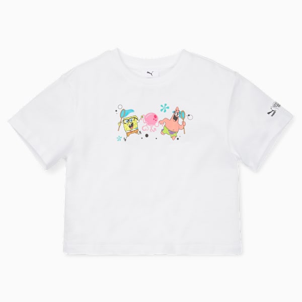 Playera PUMA x BOB ESPONJA para niños, PUMA White, extralarge